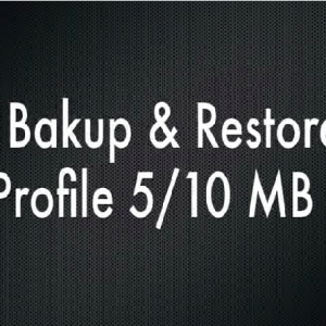 Profile Backup Utility - MEMORY SYSTEM