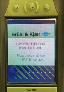 2250 Corruption in internal disk found